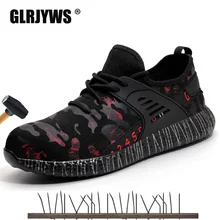 Новая зимняя мужская обувь, дышащая защитная обувь, небьющиеся, для пирсинга, изоляция 6 кВ, zapatillas hombre, уличные рабочие кроссовки