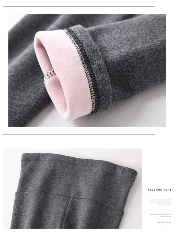 Winter Maternity Leggings Thick Adjustable Waist Velvet Line Pregnant Women Pregnancy Clothes Pants Ropa Mujer Maternal