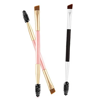 

3 Pcs Eyebrow Brush for Brow Powders Waxes Gels and Blends (2 Pink+ 1 Black)