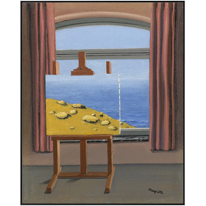 Окно от Rene Magritte плакаты и принты Холст Живопись стены искусства картина для