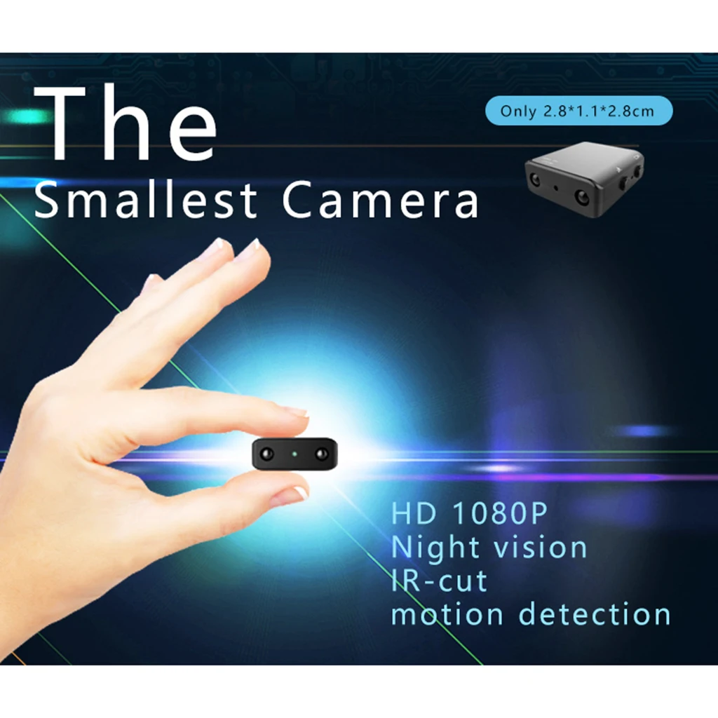 XD Mini Camera HD 1080P Camera Night Vision For Home Car Dash Spying