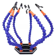 Паяльная станция с 6 гибкими ручками, подставка для паяльной станции, Вспомогательный зажим, инструмент для пайки