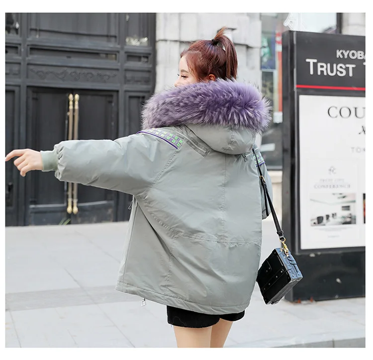 Куртка короткая хлопковая куртка Женская свободная и Толстая куртка новая Корейская версия зимней куртки 969