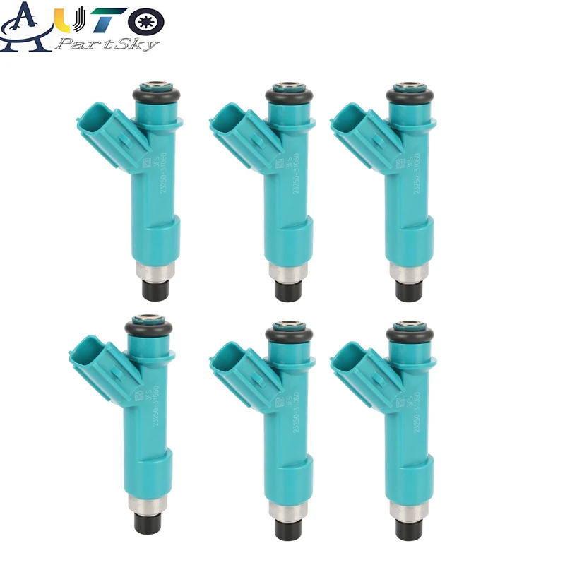

6PCS Auto Parts Fuel Injectors Nozzle 23250-31060 For Toyota Tacoma Tundra 4Runder FJ Cruiser 2325031060 23209-39075 2320939075