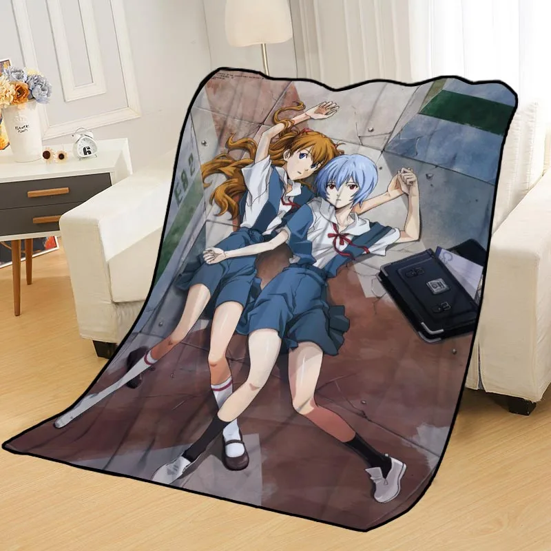 Custom Neon Genesis Evangelion Blankets for beds throw blanket soft blanket summer blanket anime blanket travel blanket - Цвет: Blanket 15