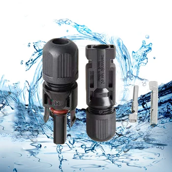 

30A Male Female Wire Cable Connector Solar Panel Plug Socket Adapter Tool Kit