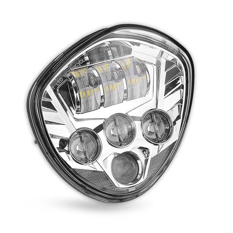 1 Pcs Black Motorcycle LED Headlight with High 60W Low 40W Beam For Victory Cross Country Vegas |