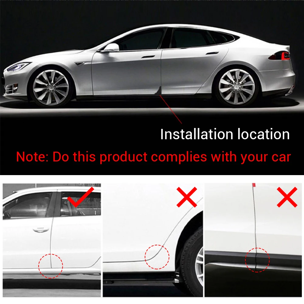 2x Car Door Corner Cover Collision Guard Anti-Scratch Protector for Toyota Corolla Camry Rav4 Yaris Auris TRD C-HR Prius Avensis