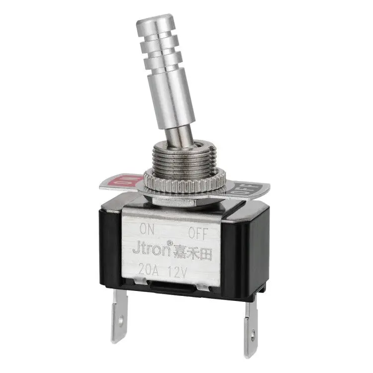 Toggle Switch 12mm Auto Car Boat Truck Metal Toggle Switch 12v 20a 2p