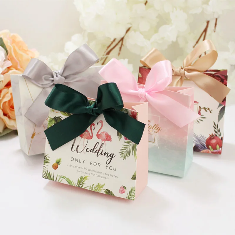 

Candy Boxes Wedding Favor Party Gift Bags With Ribbons 24pcs Marble Texture Love Heart Birthday Gifts Candy Boxes