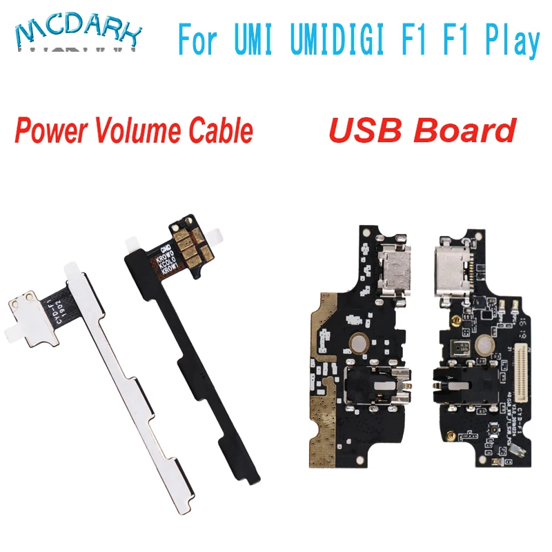 

For UMI UMIDIGI F1 USB Charging Port Board Flex Cable For UMI UMIDIGI F1 Play Power+Volume Button FPC Mobile Phone Accessories