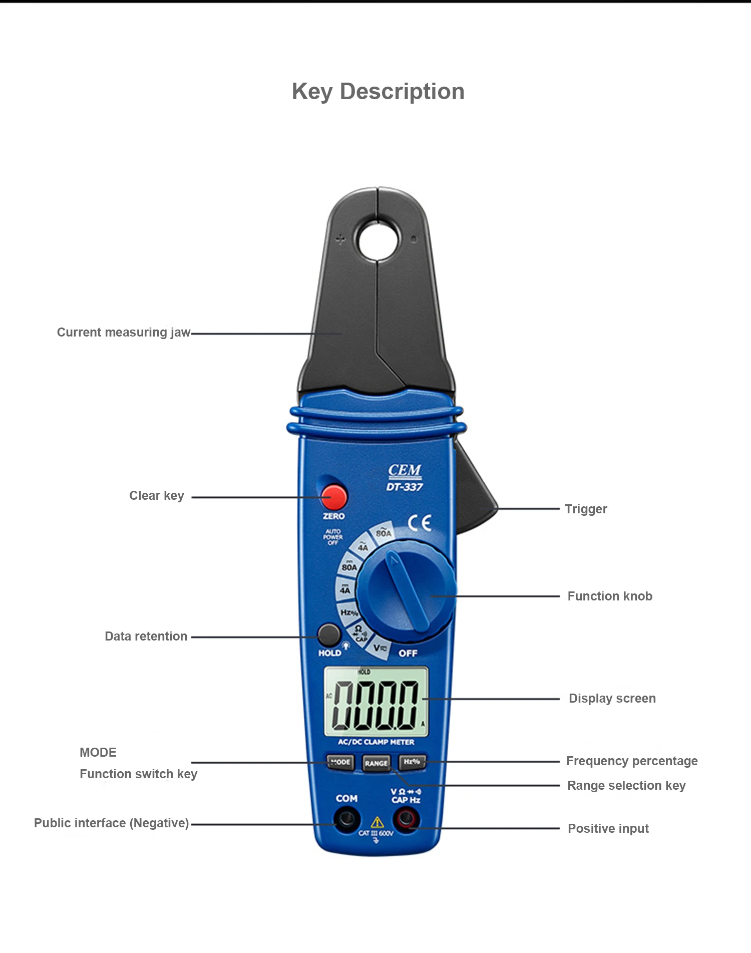 spectrum analyzers CEM DT-337 Digital Clamp Meter Small Jaw Ammeter High Precision AC / DC Clamp Meter Multimeter Leakage Current Meter Auto Repair home depot calipers