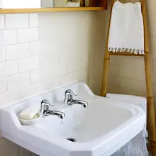 2 шт. кран для ванной комнаты, кран для раковины и раковины, кран для горячей и холодной воды, кран для экономии воды, Хромированная медь