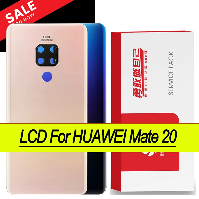 Original Back Housing Replacement for Huawei Mate 20 Cover Battery Glass with Camera Lens adhesive Sticker | Мобильные телефоны и