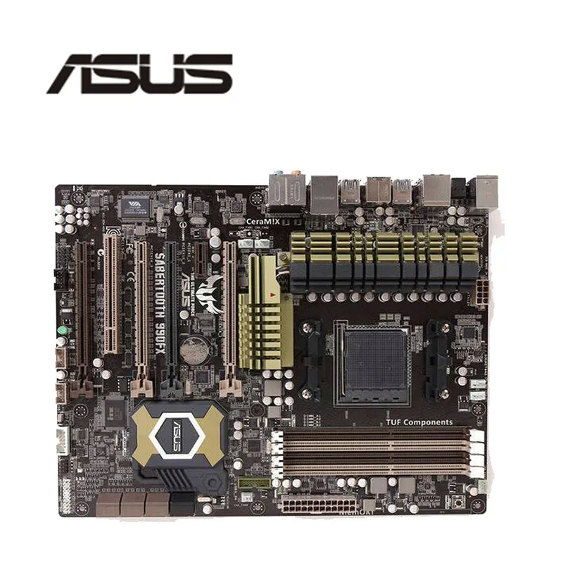 Для ASUS TUF SABERTOOTH 990FX оригинальный б/у Рабочий стол для материнская плата разъем AM3