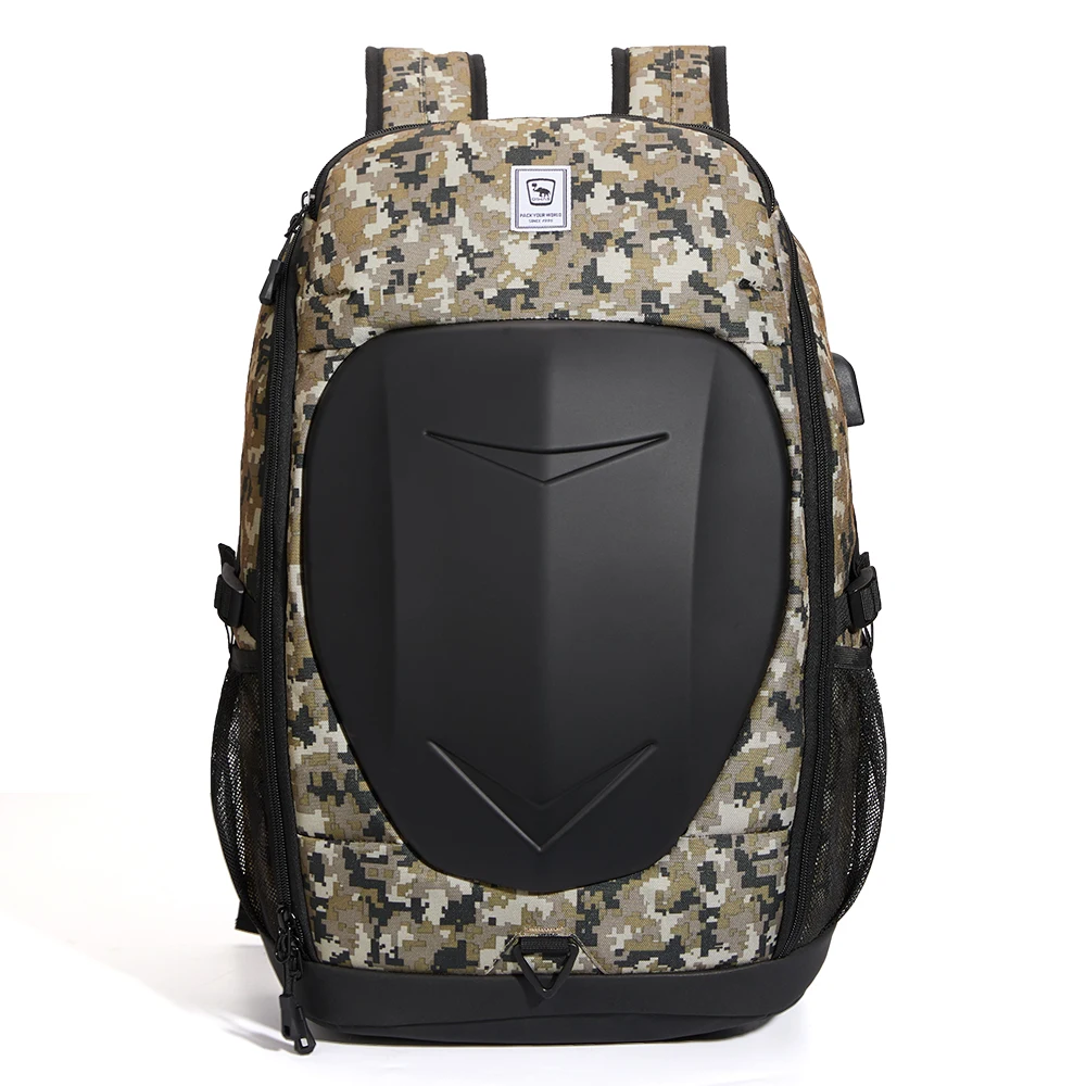 Hard Shell Tactical Backpack 21L Laptop USB Charging Port Waterproof