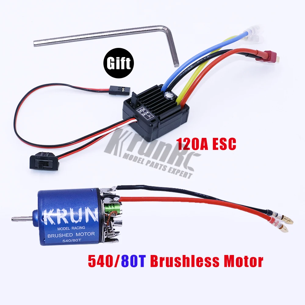 60A ESC and 540 80T 540 21T 27T 35T 45T 55T 80T матовый двигатель+ 60A HOBBYWING 1060RTR ESC для 1/10 HSP HPI Wltoys Kyosho TRAXXAS Redcat RC автомобиль грузовик - Цвет: 60A ESC and 540 80T