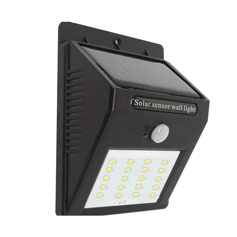 

Solar Wall Lights Bright 20LED Auto On/Off Waterproof IP65 Plastic Step Lights Outdoor for Patio Walkway Fence Garden