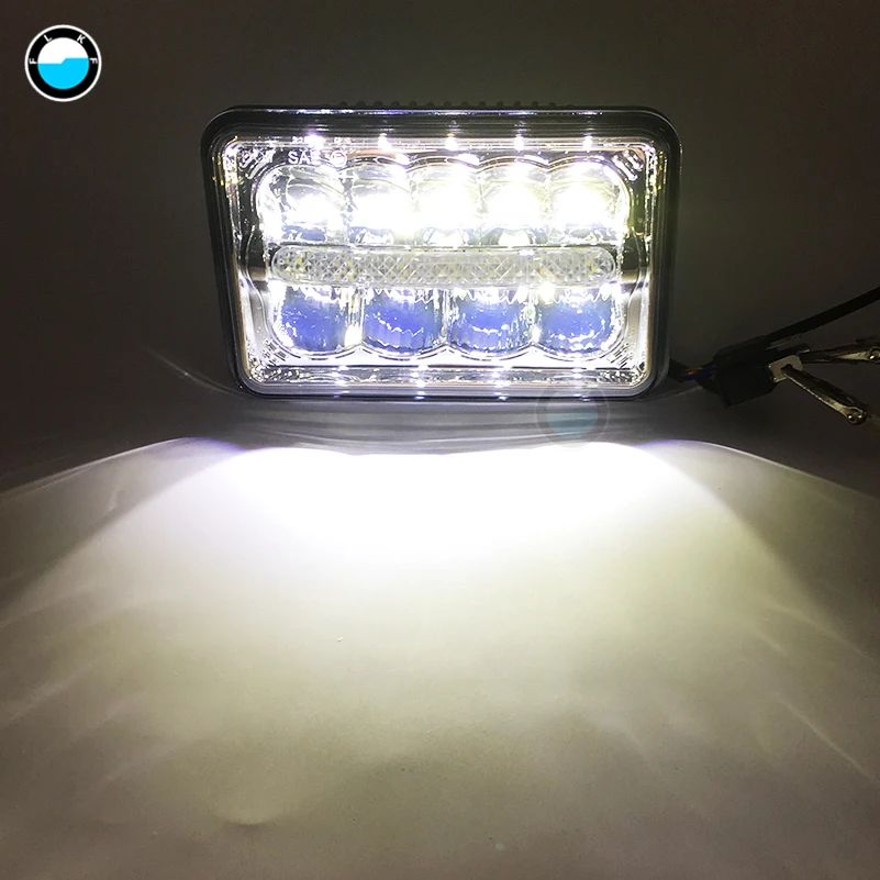 Прямоугольные 4x6 дюймовые светодиодные фары дальнего и ближнего света H4 лампы