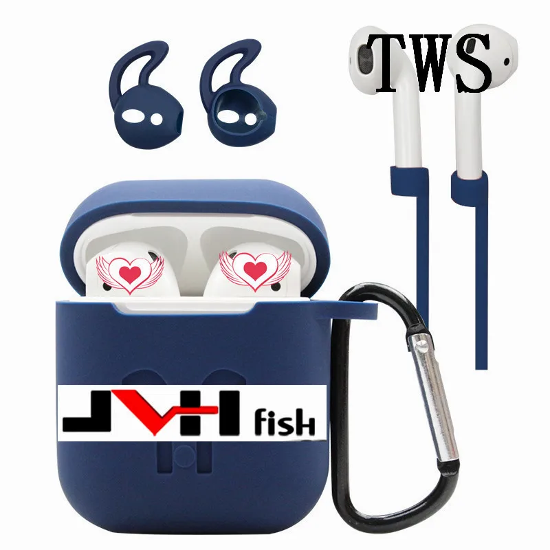 tws n blue Оригинальные tws реплики в ухо dedection bluetooth наушники 1:1 air 2 беспроводные наушники fone sem fio pk i200 i900 tws i500 tws - Цвет: tws n blue