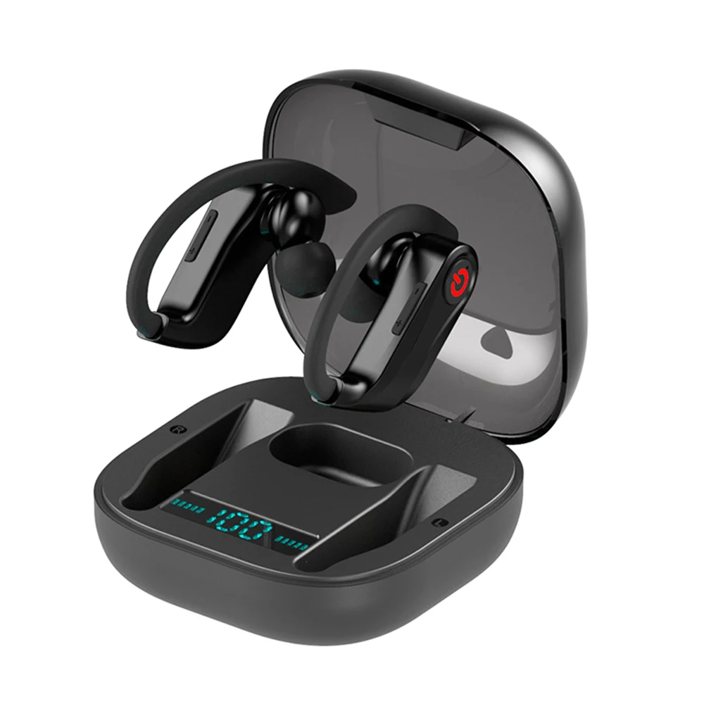 Наушники Q62 Bluetooth powerHBQ PRO с цифровым дисплеем гарнитура Handsfree спортивные