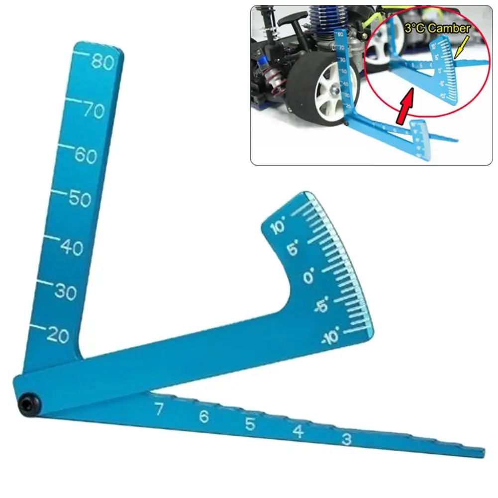 

3 in 1 Aluminium Alloy Cars Auto Adjustable Measuring Angle Ruler Camber Gauge