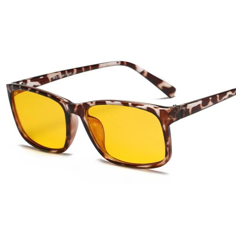 Leopard Yellow RBENN анти-голубые лучи очки для женщин и мужчин компьютерные очки для компьютера желтые линзы анти-голубые световые очки по назначению рамки - Цвет оправы: Leopard Yellow