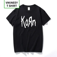 Бесплатная доставка мужские футболки мод с коротким рукавом Korn