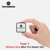 2 Type ROCKBROS Bicycle Tire Repair kits With Glue/Without Glue Chip MTB Road Bike Inner Tire Puncture Repair Tool Accessories ► Photo 2/6