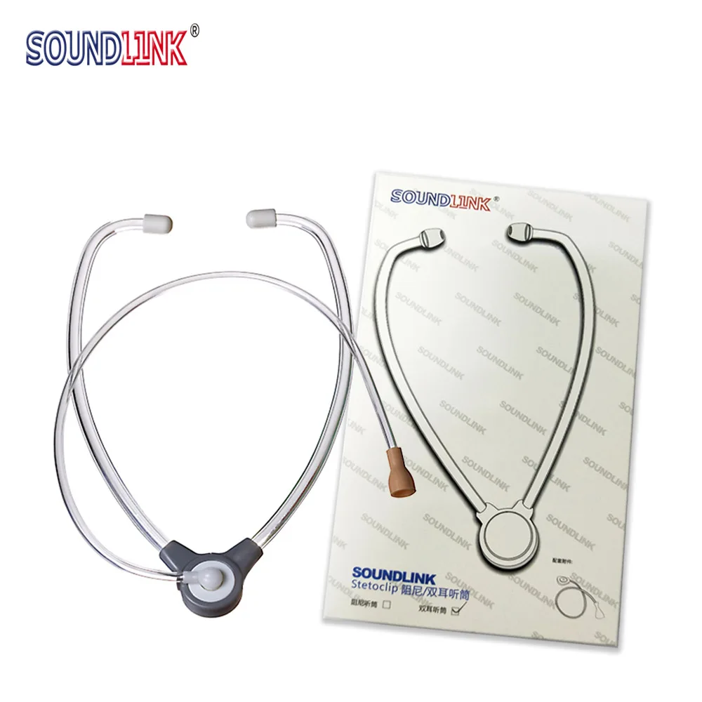 

Medical Hearing Aid Stethoscope Tester Binaural for Testing BTE, ITE, ITC, CIC Hearing Aids