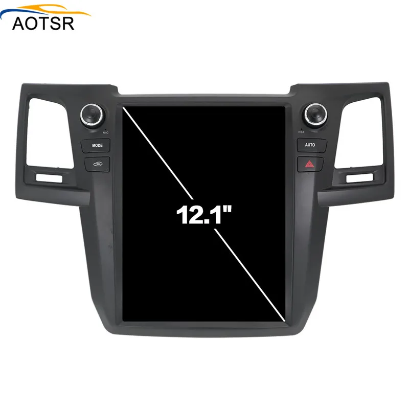 Android 9,0 Tesla Стиль 12 ''вертикальный экран Автомобильный gps навигатор для TOYOTA Fortuner 2007- головное устройство мультимедиа радио плеер