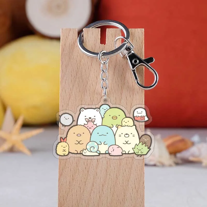 Мультяшная фигурка Sumikko Gurashi брелок животное акриловые сумки Подвески Брелок |