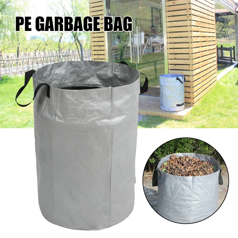 de jardín gran capacidad, bote de reutilizable, plegable, contenedor de recolección de residuos de jardín, almacenamiento, 100l, 1 ud.|Bolsas de basura| - AliExpress