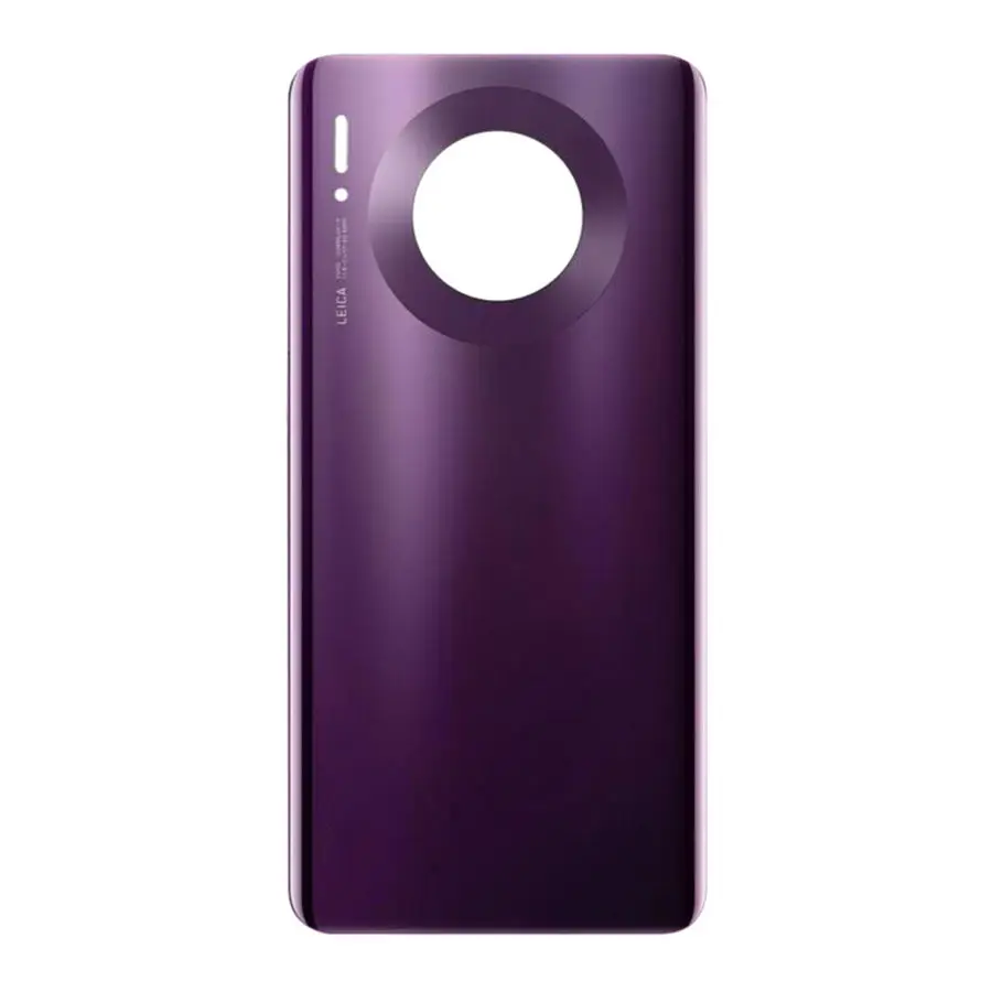 Для huawei mate 30 mate 30 Задняя стеклянная крышка батареи Задняя Дверь Корпус чехол окно+ объектив камеры для huawei mate 30 крышка батареи - Цвет: Purple No Lens