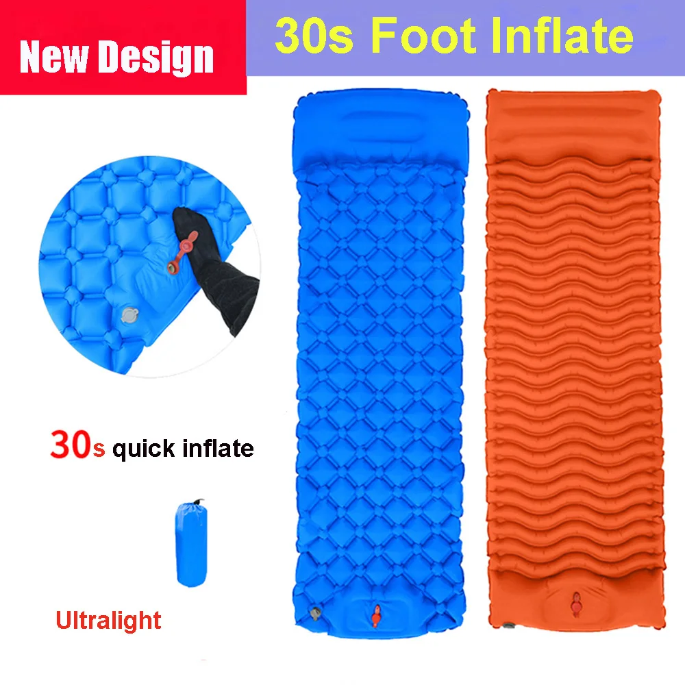 

Rooxin Self Inflating Camping Mat Outdoor Mat Quick Inflation Camping Pad Bed Air Mattresses Cushion with Pillow Hiking Trekking