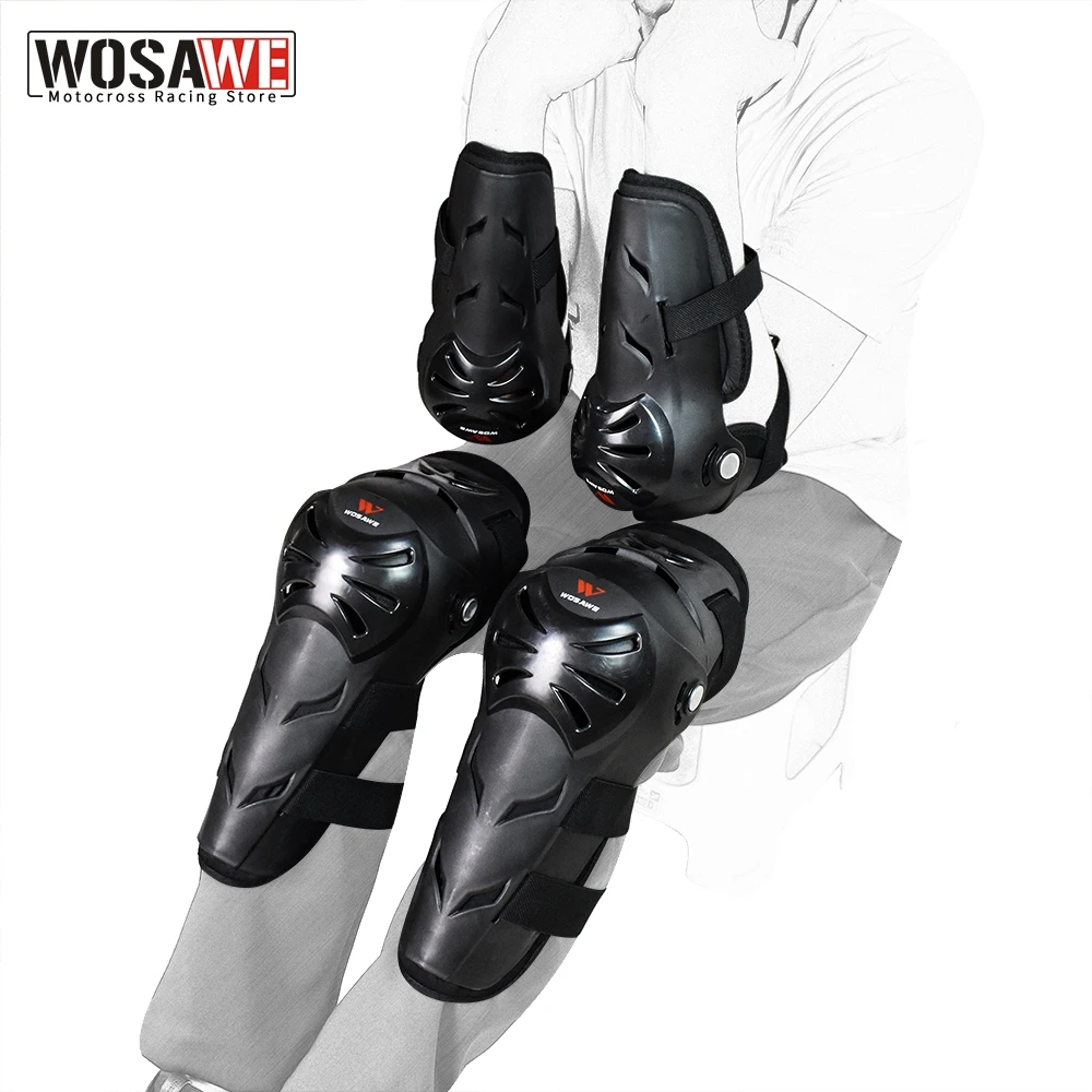 Наколенники WOSAWE для мотоциклистов Защитные Налокотники езды на мотоцикле гонок