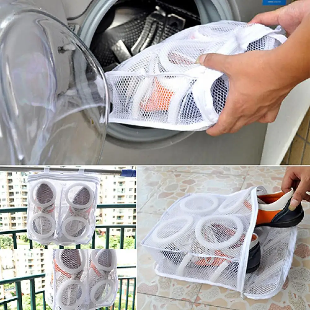Sneaker Tennis Boots Sports Shoes Mesh Laundry Washing Bag Household Essentials 4