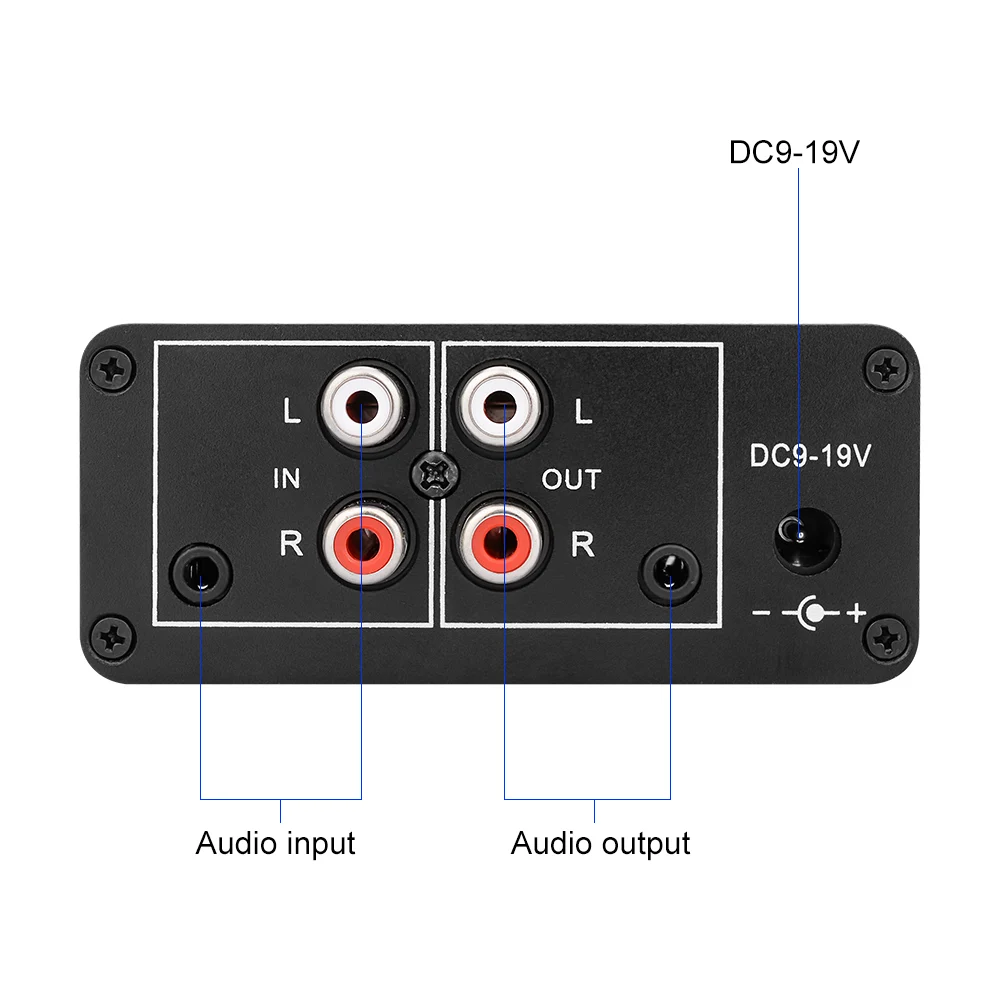 AIYIMA NE5532 Audio Signal Amplifier Preamplifier Gain 20db Stereo Amp Headphone Amplifiers With Volume Adjustment
