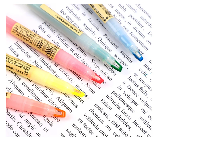 1 шт., MUJI, двойная головка, перспективное окно, яркие цвета, маркеры, маркеры, ручка, милая флуоресцентная ручка, школьные принадлежности
