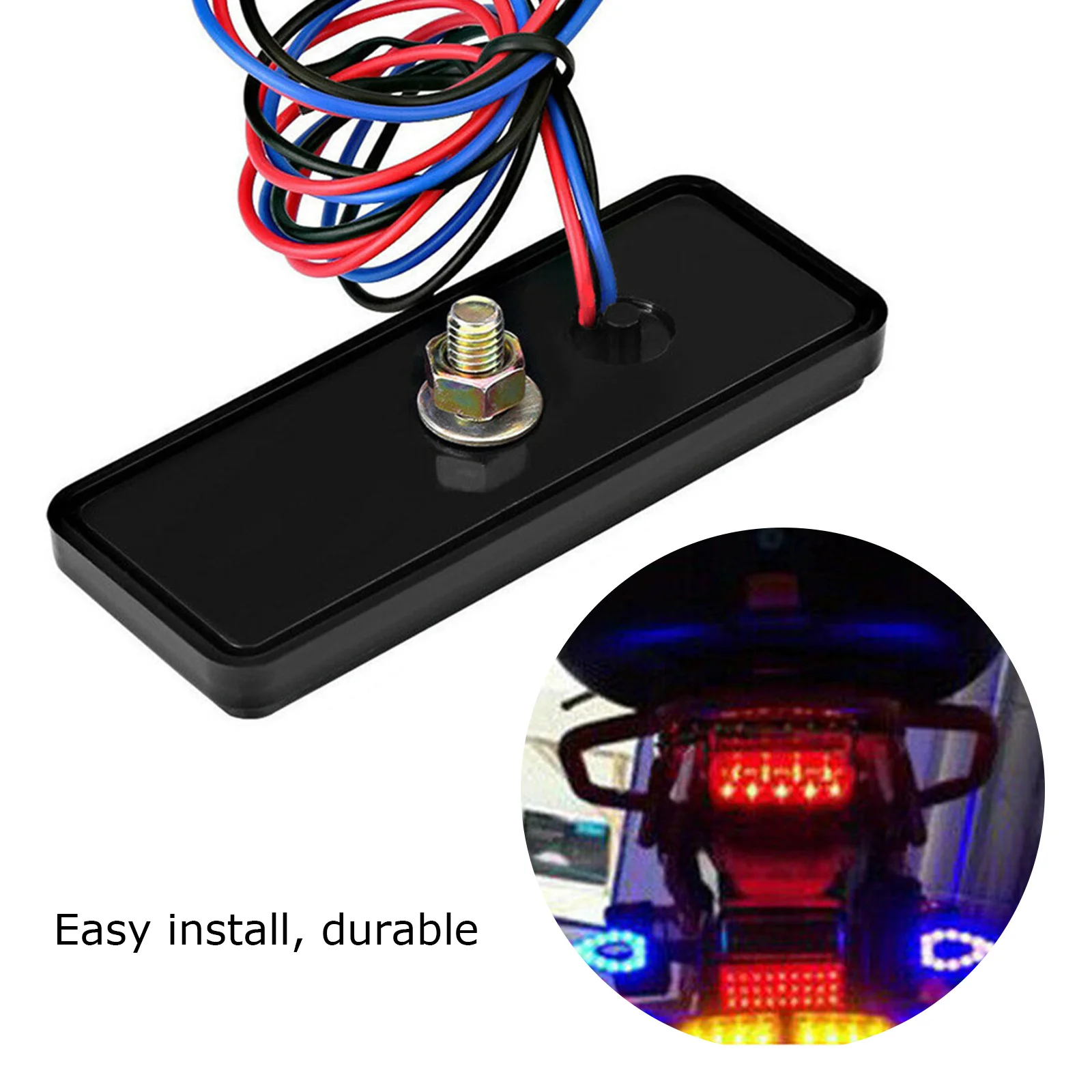 Fanale Posteriore A LED Universale KIMISS Per Moto, 24 LED SMD, Rosso, Impermeabile, Funzione Luce Stop E Segnalatore - 6