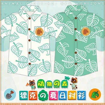 

Hot Game Animal Crossing Shirt Children's Clothing Animal Cosplay Tom Nook T-shirt Short Sleeve Costumes Tops