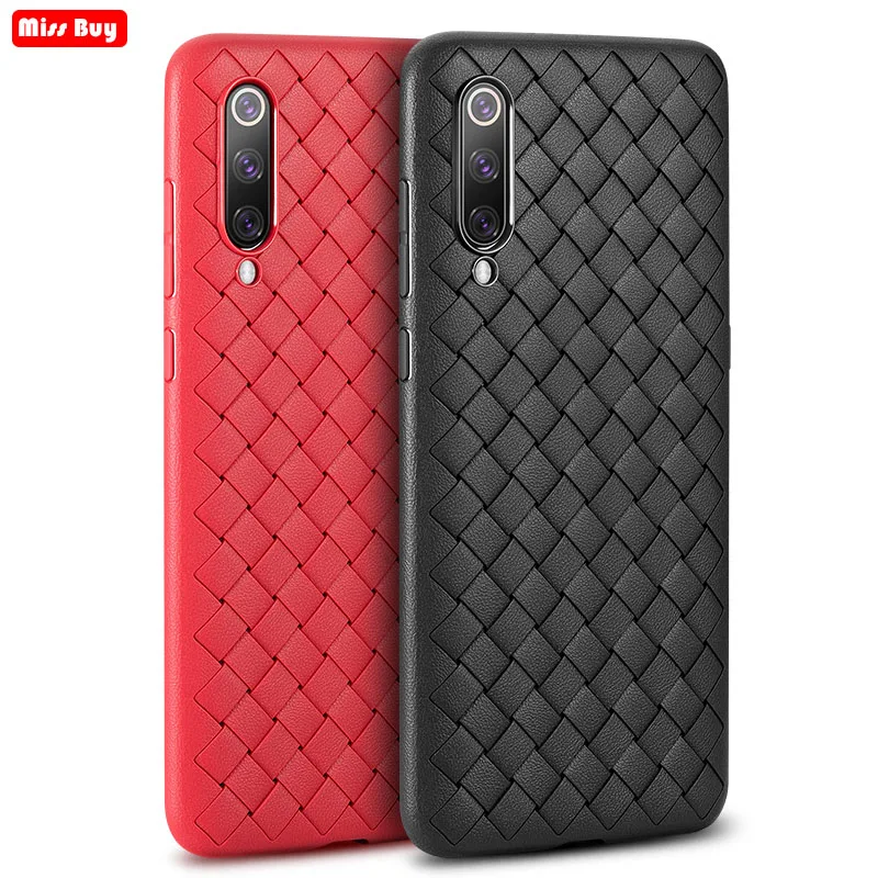 

Weave Soft TPU Silicon Cases For Xiaomi mi 8 se MI8 Explorer Cover Leather Pattern Matte Cover Case For Xiaomi mi 9 Se mi9 Coque