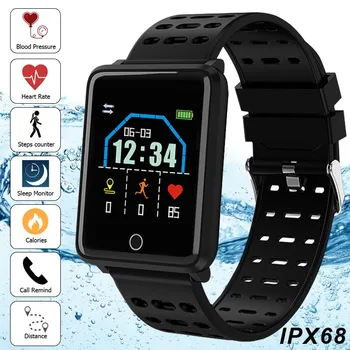 

1.44 Inch Color Screen IP68 Waterproof Smart Band Heart Rate Monitor Fitness Bracelet Long Standby Activity Tracker Smartwatch