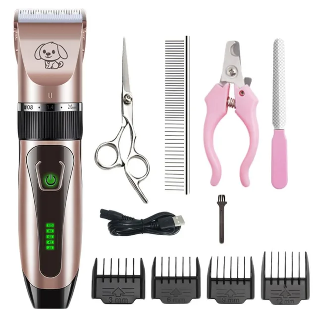 Pet Clipper Dog Hair Clippers Grooming Haircut Trimmer Shaver Set for Cat Dog USB Rechargeable Professional Clipper 1