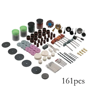 

161PCS Rotary Accessory Kit For Grinding Sanding Polishing Tools Electric Grinder Accessory Set