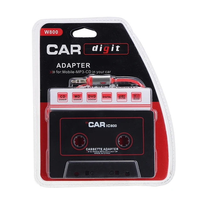 Adaptateur de Cassette pour voiture, 110cm, convertisseur de lecteur Mp3,  prise Jack 3.5mm, Audio stéréo, pour téléphone, lecteur CD MP3 - AliExpress