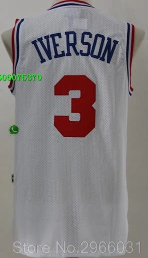 A+++ Качественная мужская одежда для взрослых#3 Allen Iverson 6 Julius Erving Jersey Philadelphia - Цвет: for men
