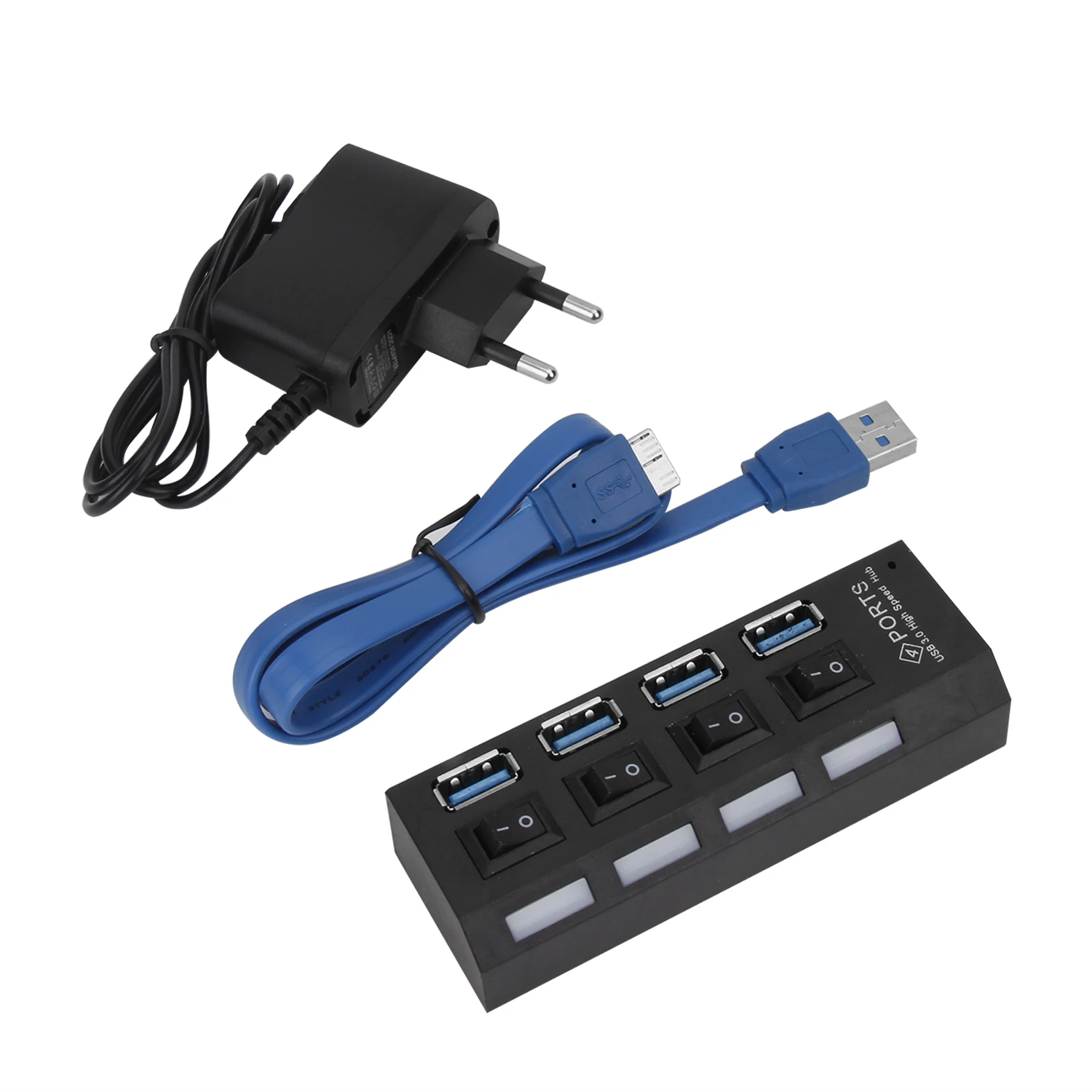 USB 3 0 концентратор 4 порта разветвитель несколько мульти порт хаб ПК Аксессуары с