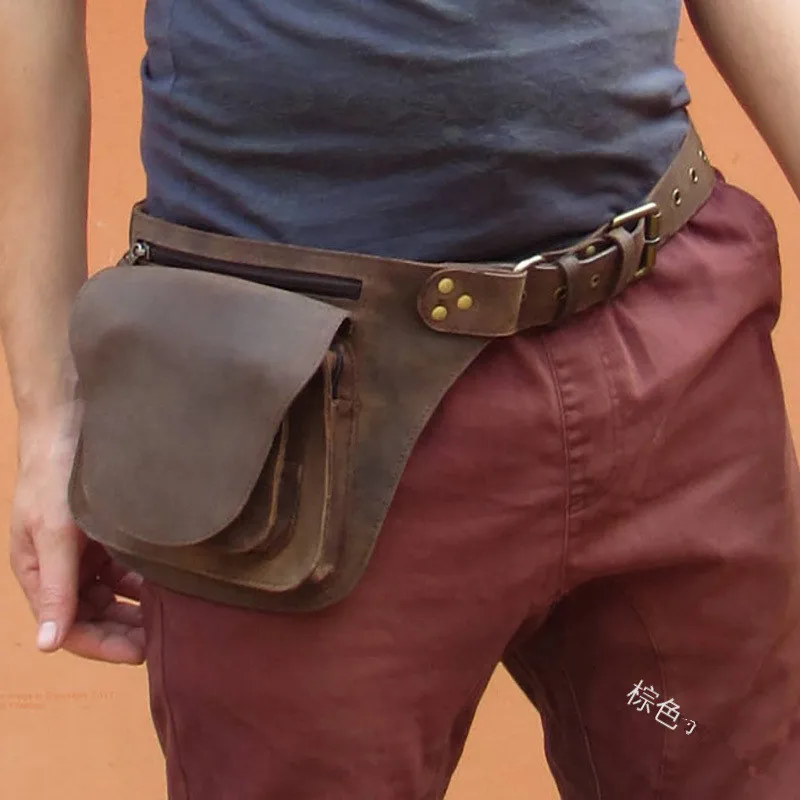 Medieval-Pouch-Bag-Viking-Pocket-belt-Leather-Wallet-Steampunk-Knight-Pirate-Costume-Gear-Accessory-Cosplay-For
