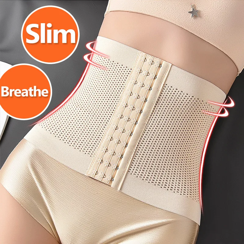 QACIVIQ Waist Trainer Segmentato Donna – Cincher Con Ossa In Acciaio E Controllo Pancia Per Shapewear E Recupero Posturale
